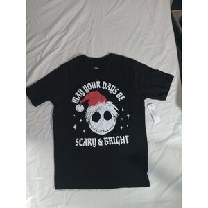 Nightmare‎ Before Christmas shirt Boys Med 8 Black Scary n Bright Jack